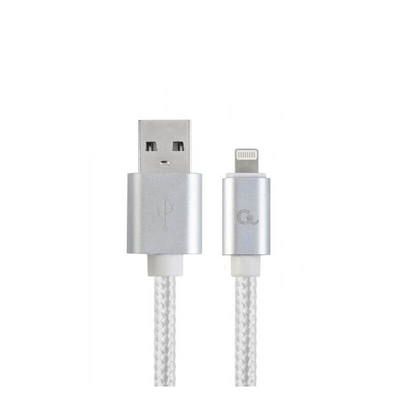 Trolley Fascinerend Aftrekken 1.8 meter Lightning USB kabel Zilver | Iphone kabel | Laden & data TIP